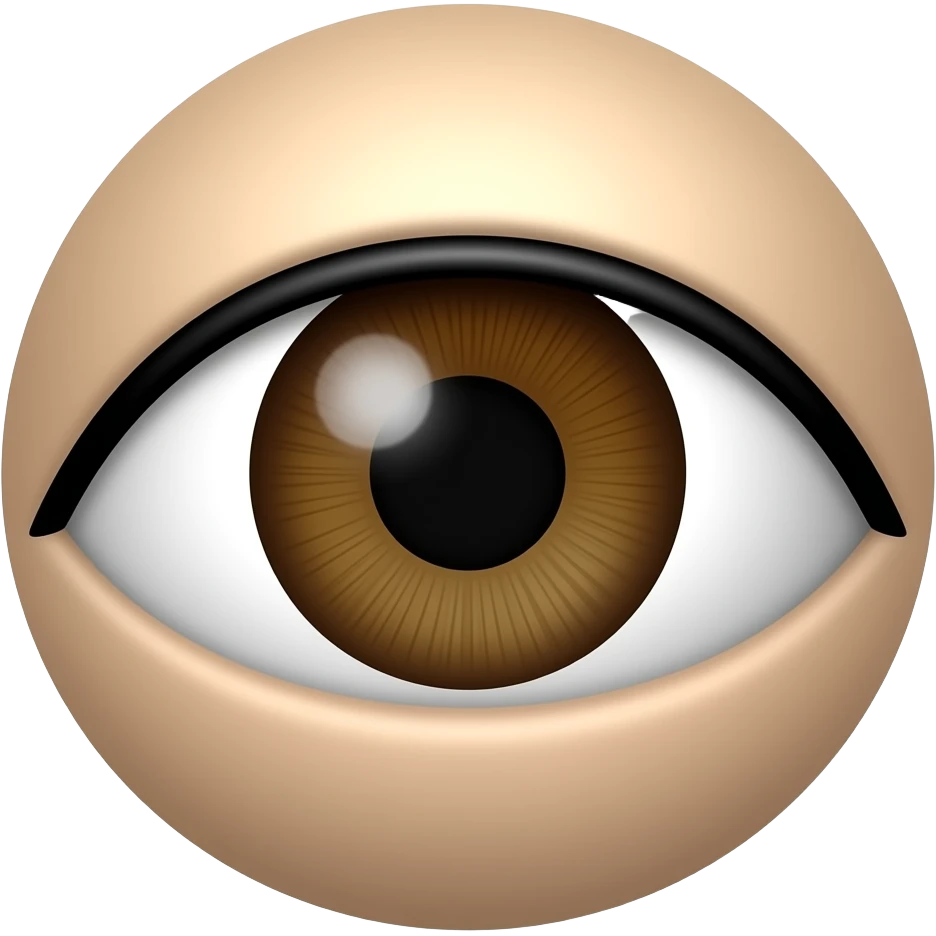 brown eye emoji