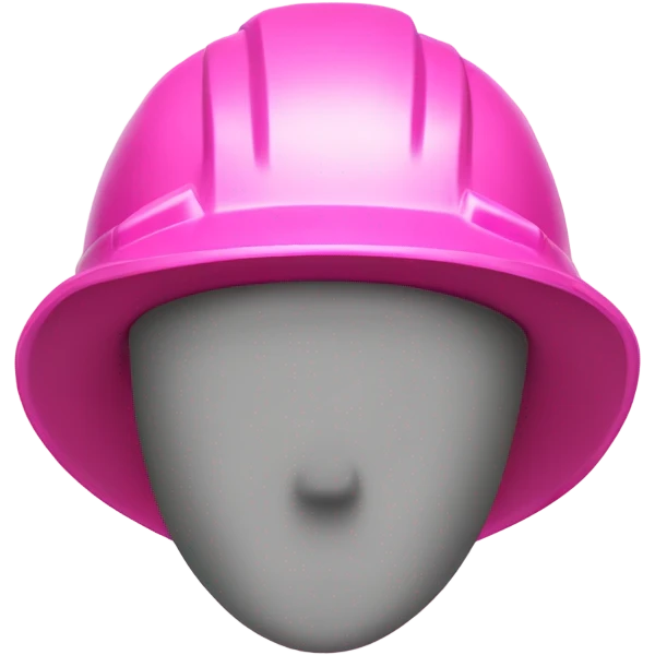 pink hard hat emoji