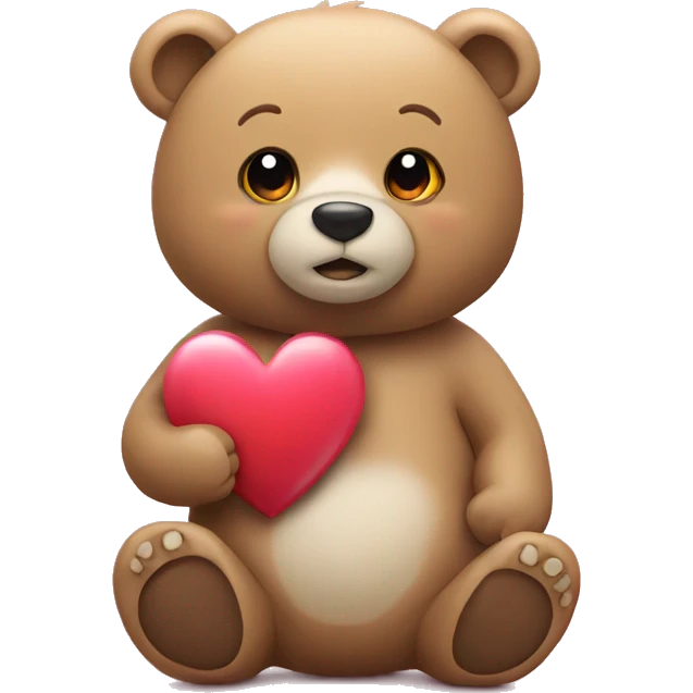 Bear with heart emoji
