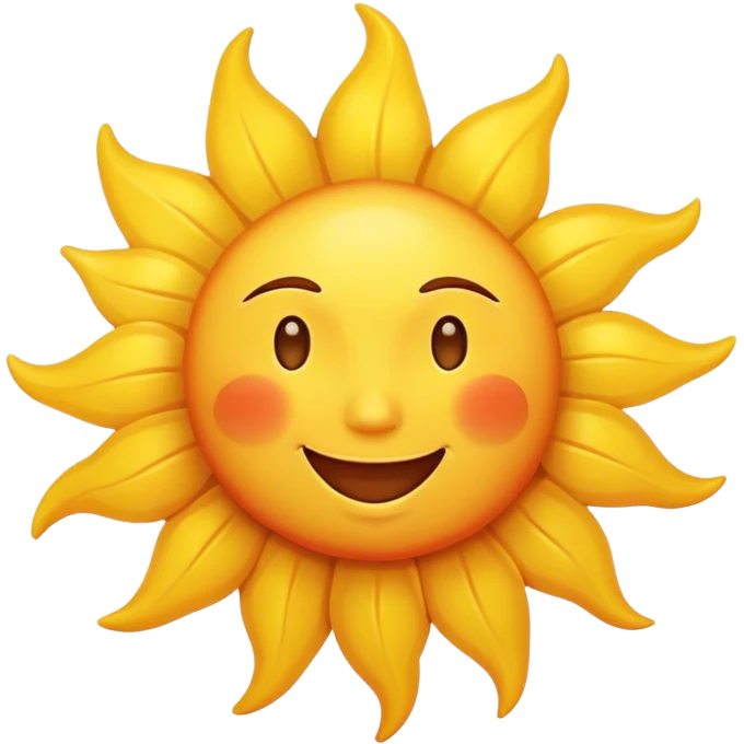 Sun smile emoji