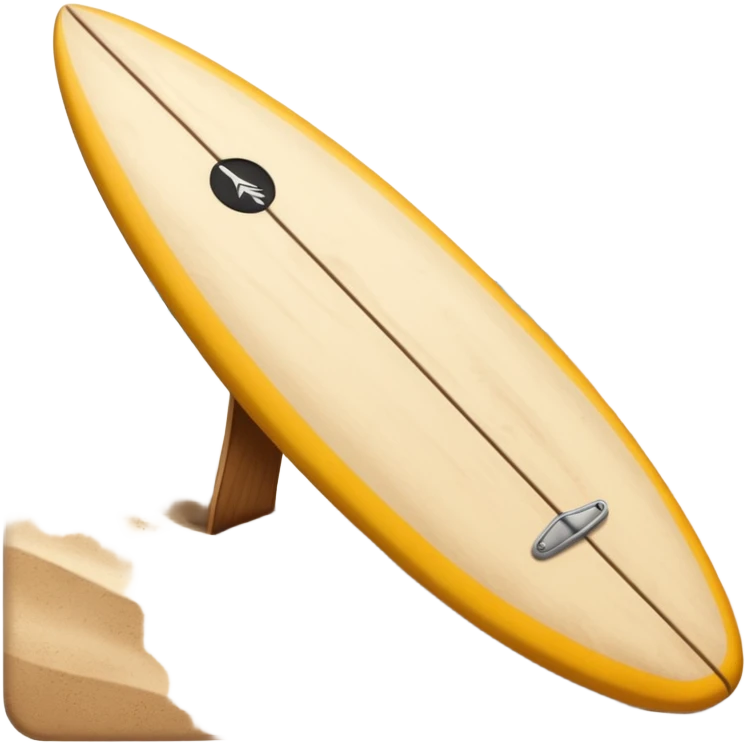 Surfboard Stuck in Sand emoji