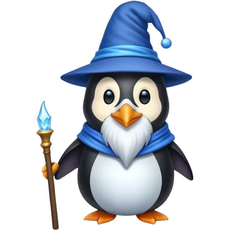 Penguin Wizard emoji