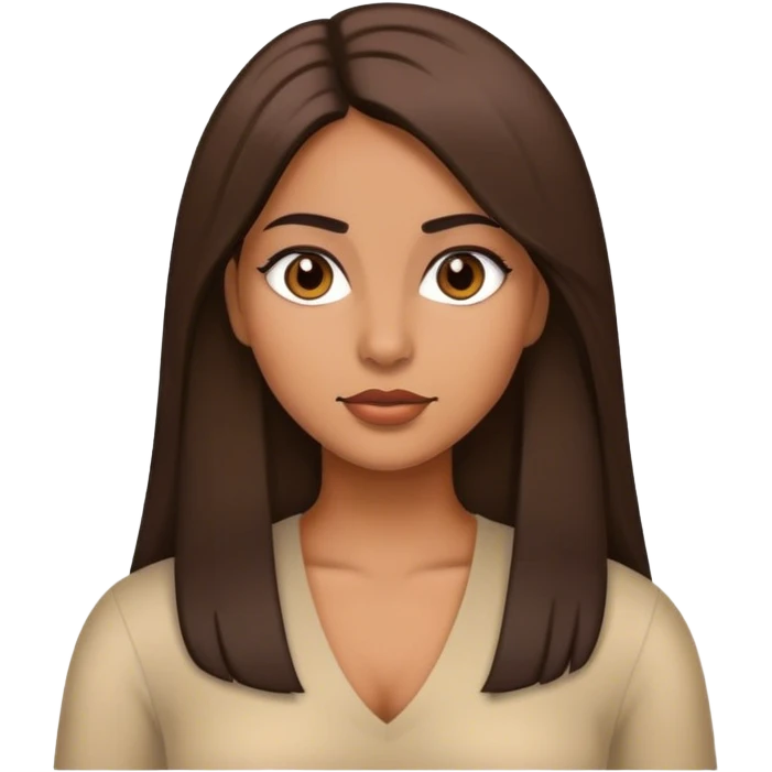 latina with straight hair emoji