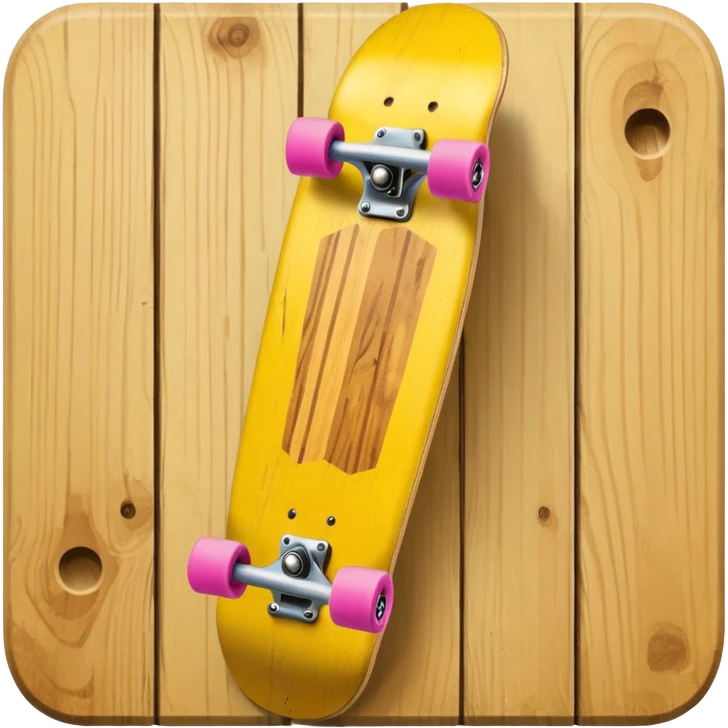 Skate board, yellow emoji