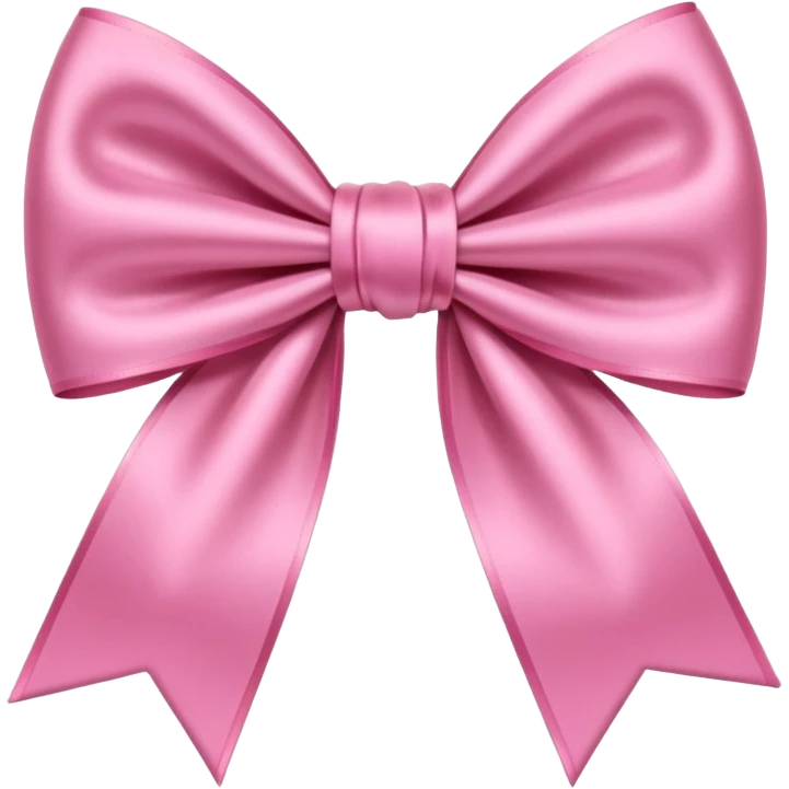 Pink bow emoji