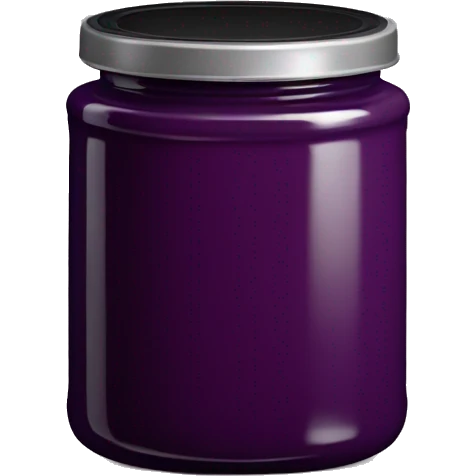 Vintage plum purple Jam pot, with black lid emoji