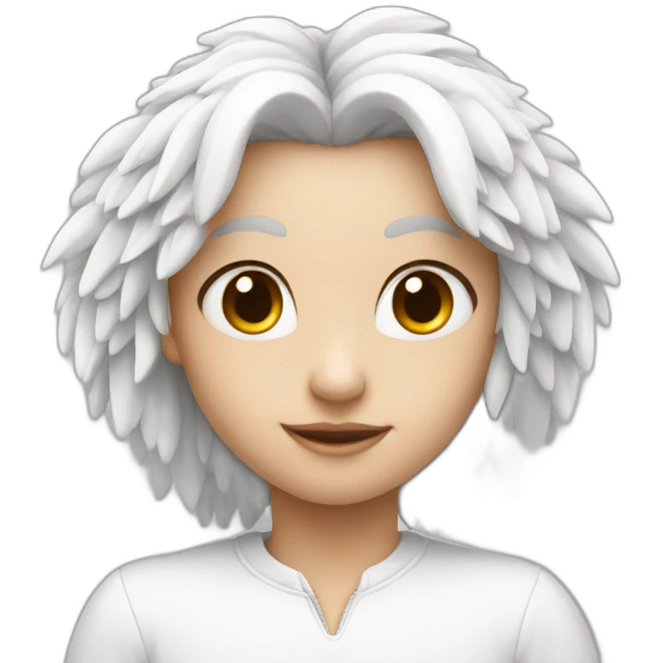 Heart white whit wings emoji