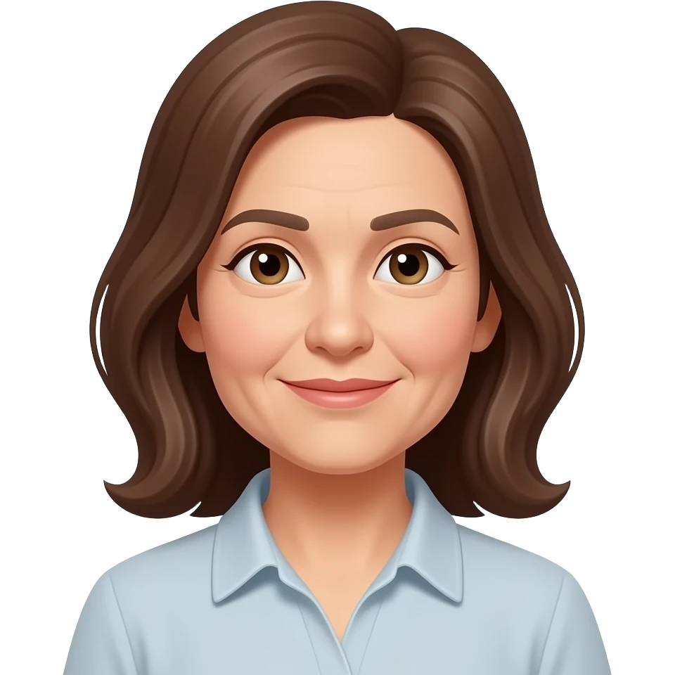 50 jährige mit braunen schulterlangen haaren emoji