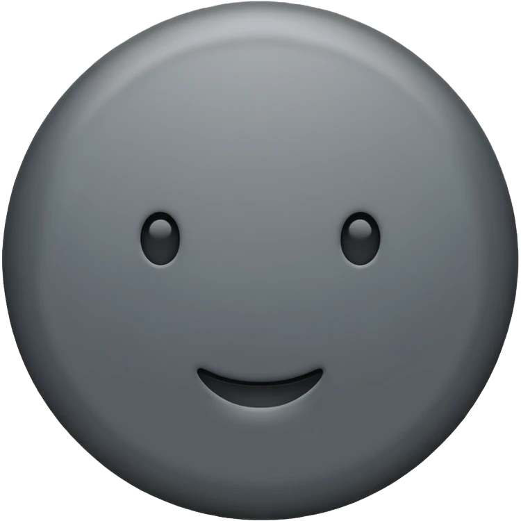 Gray circle emoji