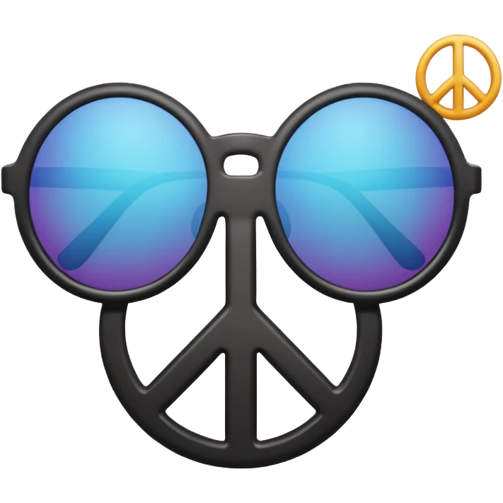 sunglasses emoji with a peace sign combo  emoji
