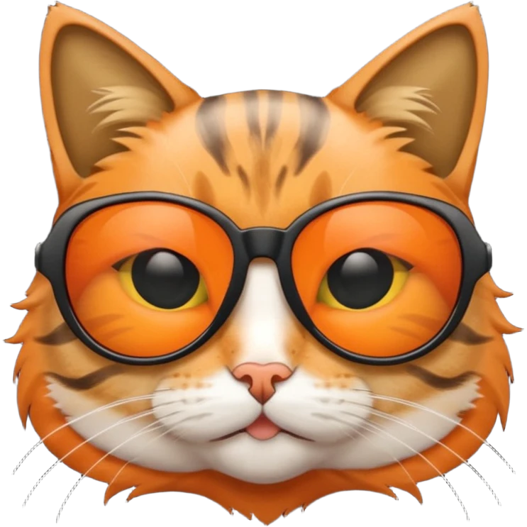 Cat wearing sunglasses emoji