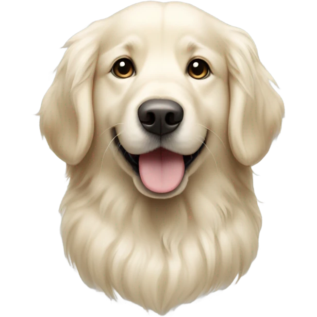 English cream golden retriever  emoji
