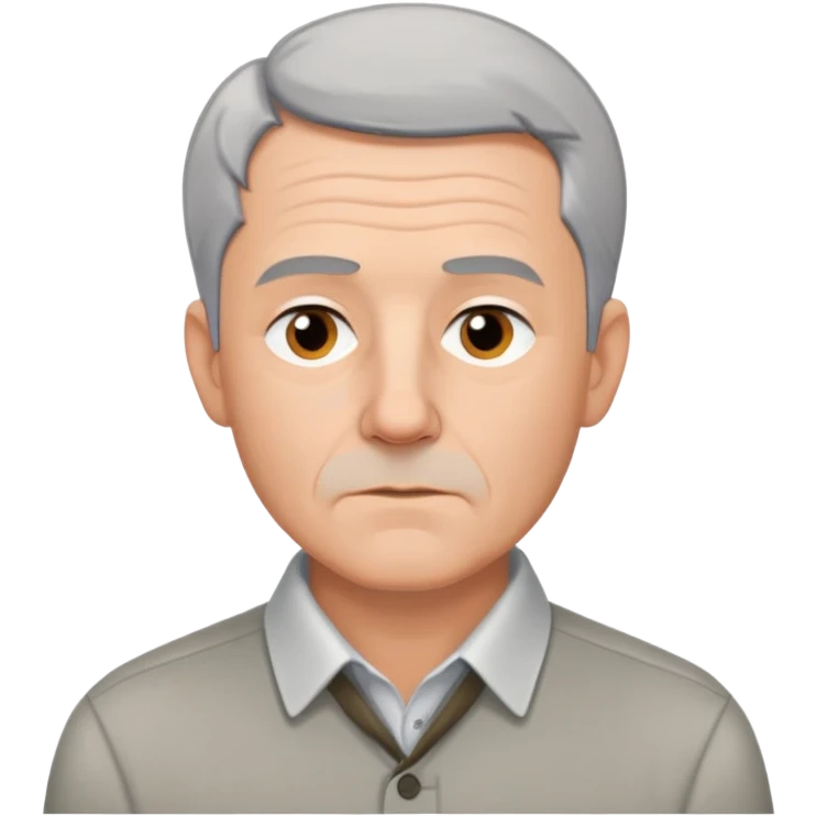portrait of Hans Jonas, German philosopher, short gray hair, no glasses, clean-shaven, collared shirt, thoughtful expression emoji