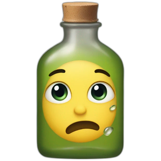 Boy's tears in a bottle emoji