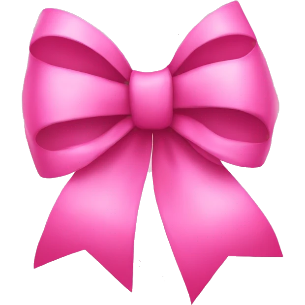 Pink bow emoji