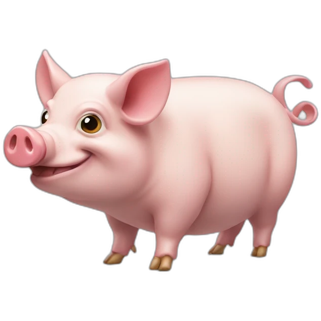 Caméléon cochon emoji