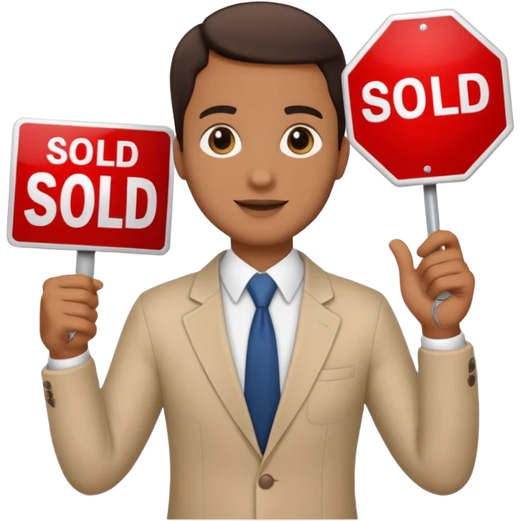 Courtier immobilier vendu  emoji