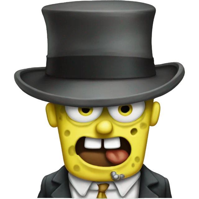 Gangster SpongeBob emoji
