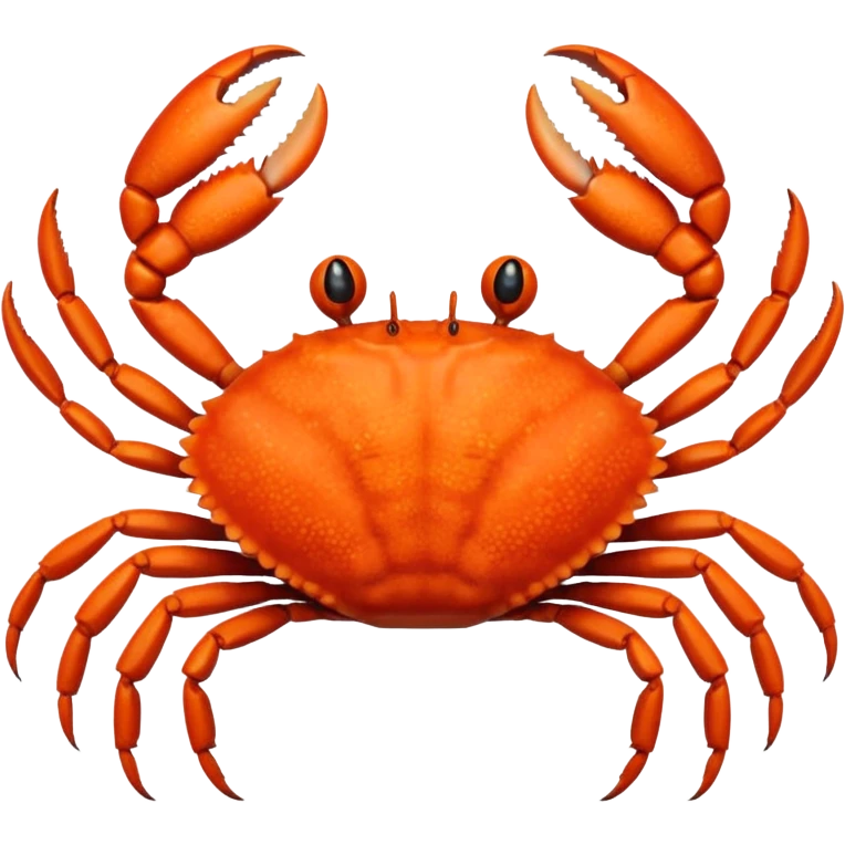 Realistic crab emoji