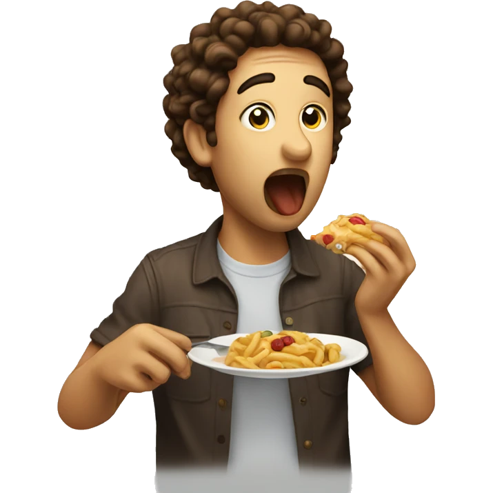 Eating something yummy  emoji