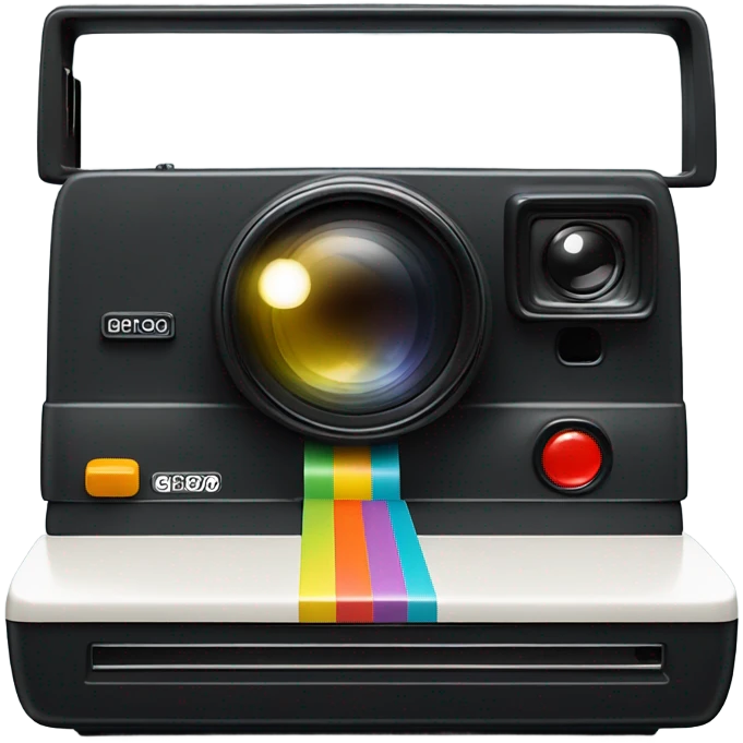 polaroid camera print emoji