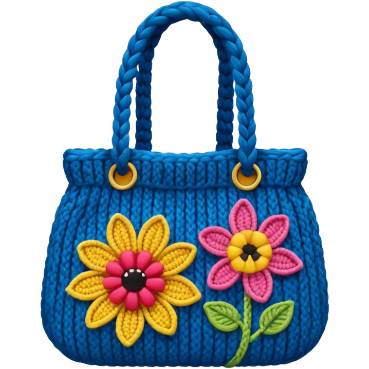 flower Knitted Bag emoji