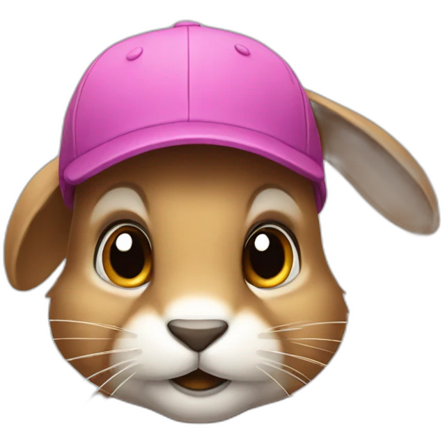 Rabit wearing cap  emoji