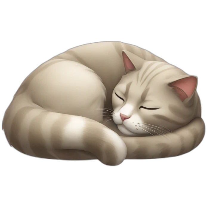 sleeping cat emoji