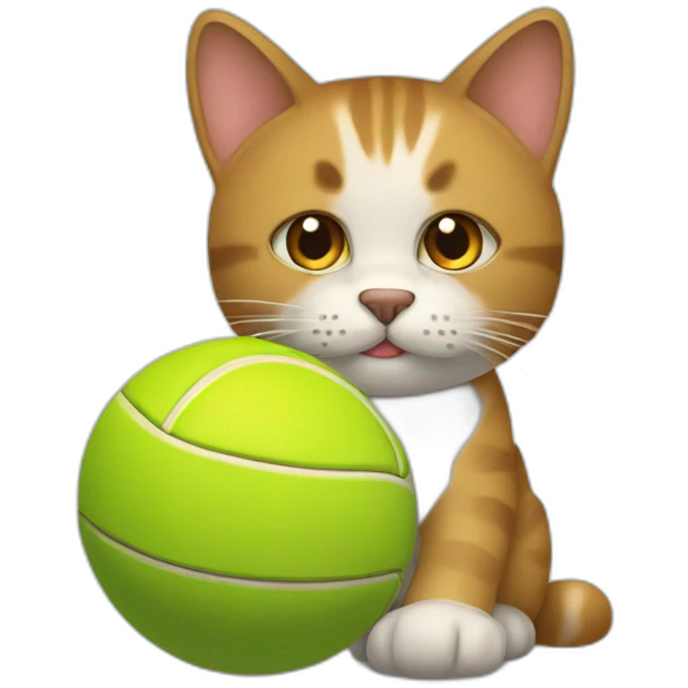 GATO CON UNA PELOTA emoji