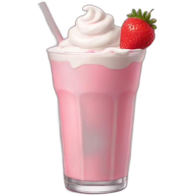 Strawberry milkshake  emoji