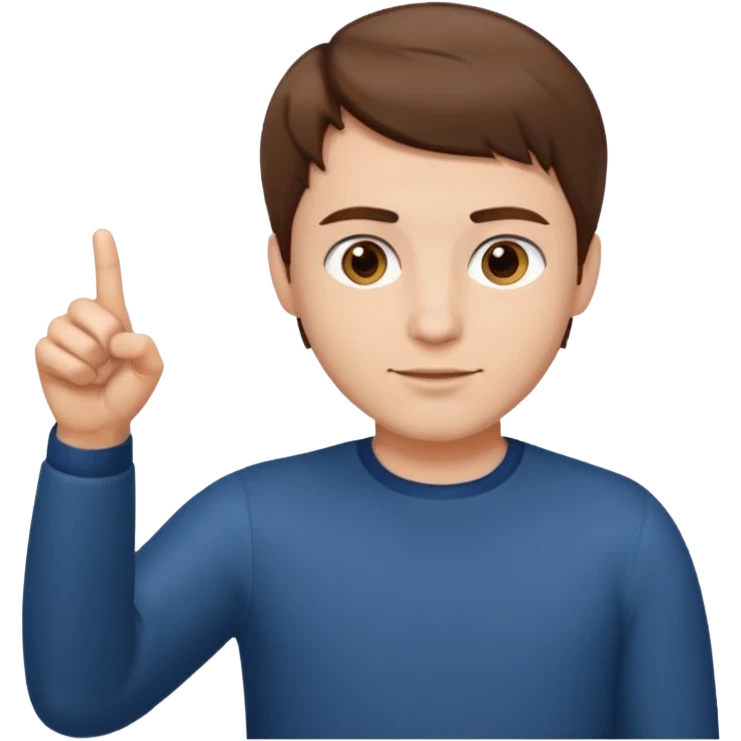 man pointing emoji