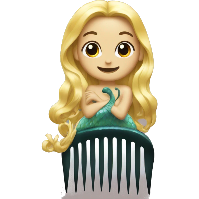 Mermaid comb emoji