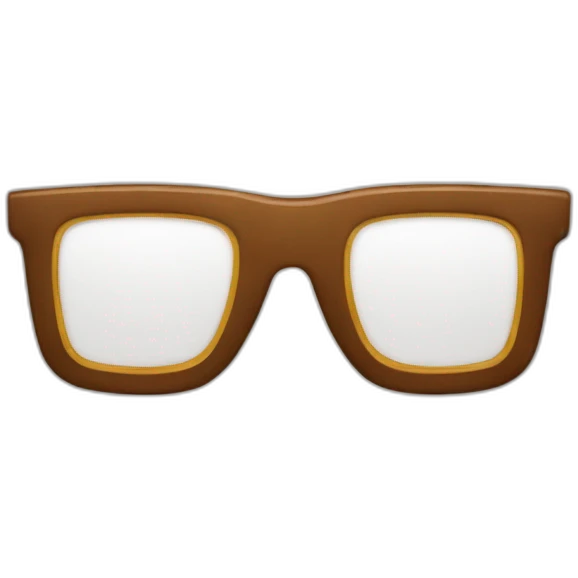 Lunettes carré  emoji