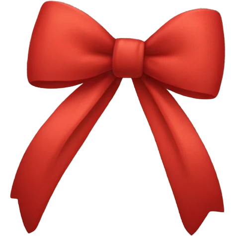 Red bow emoji