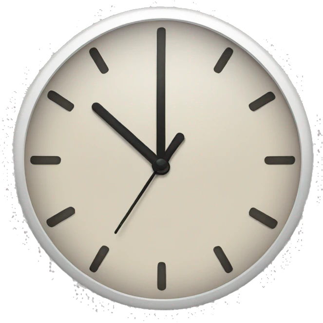 clock without pointers emoji