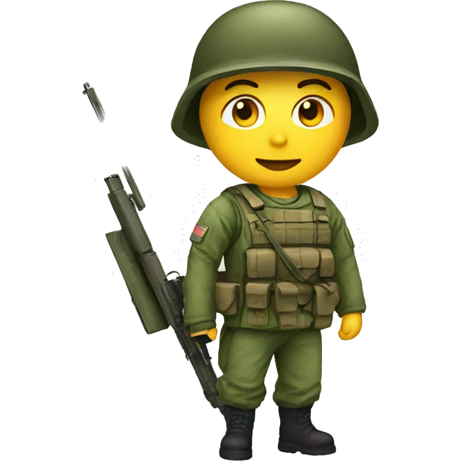 soldier and antitank emoji