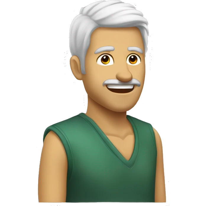 kluk se zrzavými vlasy a modrozelenými oči a zrzavými pihY emoji