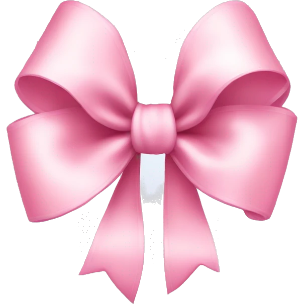 Baby pink bow emoji