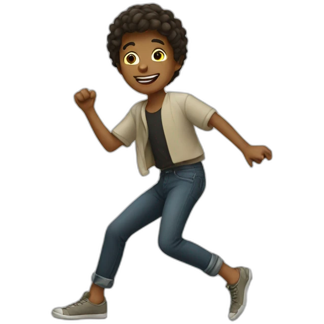 a dancing boy emoji