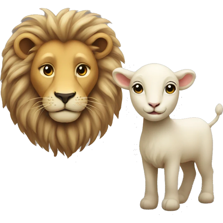 lion and lamb emoji