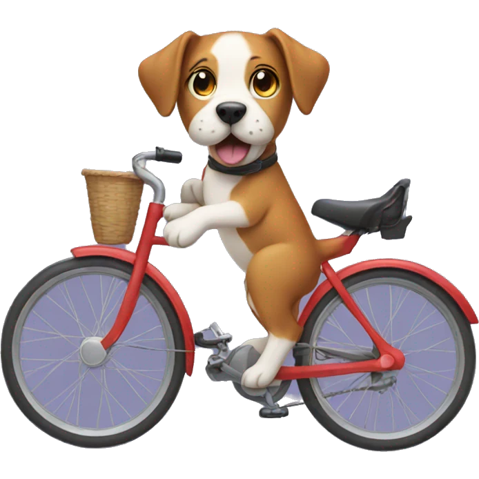 Dog on a bike emoji