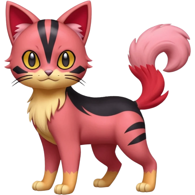 Liepard-Litten-Skitty-Pokémon-fusion-creature (full body) emoji