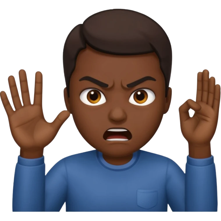 Slapping someone face emoji