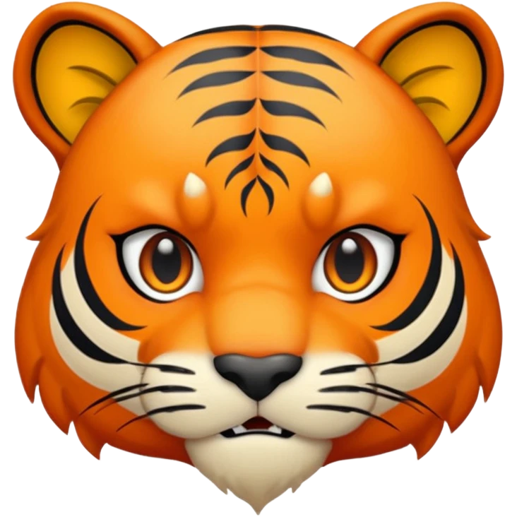 derpy tiger face from kpop demon hunters emoji