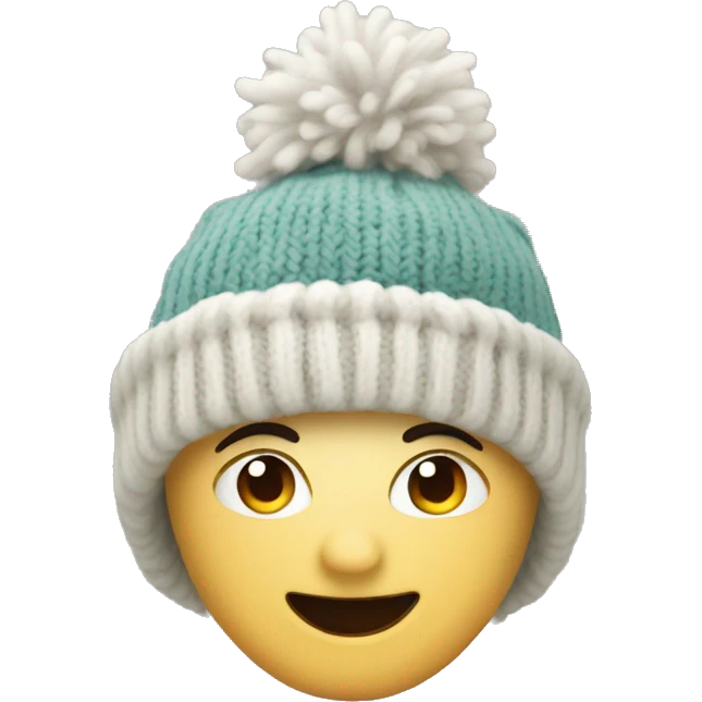 knit winter hat emoji