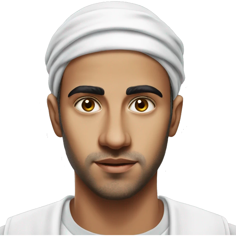 guy 24 years old arab 2011 photorealistic serious emoji