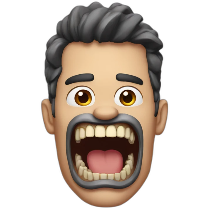 Humongous jaw emoji