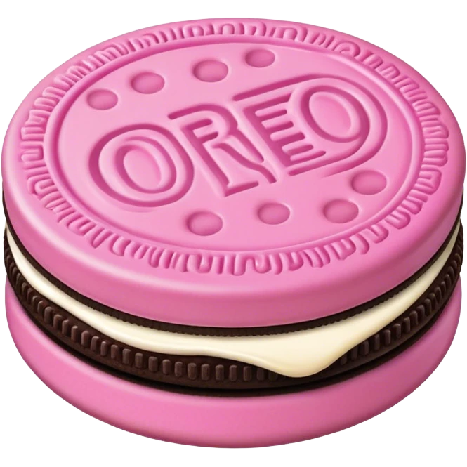 Oreo pink  emoji