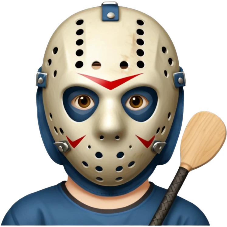 Jason Voorhees, looking cute, looks like he is in love emoji