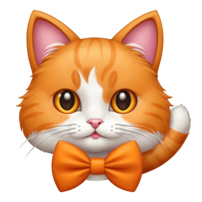 Gatto con il fiocco emoji